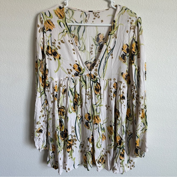 Free People floral boho tunic dress - Picture 2 of 7